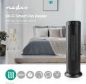 Nedis Wi-Fi Smart Tower Fan Heater | Thermostat | 1200 & 2000 W | Black, WIFIFNH10CBK Nedis Wi-Fi Smart Tower Fan Heater | Thermostat | 1200 & 2000 W | Black, WIFIFNH10CBK