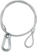 PVC belagt sikkerhedswire (Ø2,2mm x 75cm, 20kg) PVC belagt sikkerhedswire (Ø2,2mm x 75cm, 20kg)