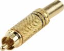 Valueline Stik RCA Han Metal Guld/Sort, CC-011B Valueline Stik RCA Han Metal Guld/Sort, CC-011B