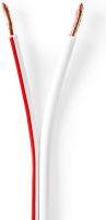 Nedis Speaker Cable | 2x 2.50 mm2 | 100 m | Reel | White, CABR2500WT1000 Nedis Speaker Cable | 2x 2.50 mm2 | 100 m | Reel | White, CABR2500WT1000