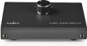 Nedis Analogue Audio Switch | 3.5 mm Female + 3x (2x RCA Female) - 2x RCA Female | Black, ASWI2404BK Nedis Analogue Audio Switch | 3.5 mm Female + 3x (2x RCA Female) - 2x RCA Female | Black, ASWI2404BK