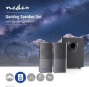 Nedis Gaminghøjttalere | 2.1 | USB-drevet | 3,5 mm jackstik | RMS 11W, GSPR10021BK Nedis Gaminghøjttalere | 2.1 | USB-drevet | 3,5 mm jackstik | RMS 11W, GSPR10021BK