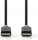 Nedis DisplayPort 1.4-kabel | DisplayPort-hanstik - DisplayPort-hanstik | 2,00 m | Koksgrå, CCBP3701 Nedis DisplayPort 1.4-kabel | DisplayPort-hanstik - DisplayPort-hanstik | 2,00 m | Koksgrå, CCBP3701