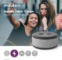 Nedis Bordfamilieoplader med stof | 3x USB 2.1 A (maks.) | 1x USB-C™ 18 W PD | Grå, FSCSPD100GY Nedis Bordfamilieoplader med stof | 3x USB 2.1 A (maks.) | 1x USB-C™ 18 W PD | Grå, FSCSPD100GY