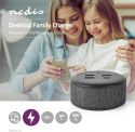 Nedis Fabric Desktop Family Charger | 3x USB 2.1 A (Max.) | 1x USB-C™ 18 W PD | Black, FSCSPD100BK Nedis Fabric Desktop Family Charger | 3x USB 2.1 A (Max.) | 1x USB-C™ 18 W PD | Black, FSCSPD100BK