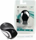 Logitech Trådløs Mus Rejse 3 Buttons Sort, M187B Logitech Trådløs Mus Rejse 3 Buttons Sort, M187B