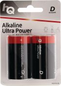 HQ Alkaline Battery D 1.5 V 2-Blister, HQLR20/2BL
