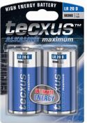 <span class="c9">Tecxus -</span> Alkaline D/LR20 batteri 1,5V / 14800mAh (2 stk.)