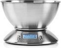 Nedis Digital Kitchen Scales | Illuminated LCD | Temperature | Alarm Clock | Metal, KASC111SI Nedis Digital Kitchen Scales | Illuminated LCD | Temperature | Alarm Clock | Metal, KASC111SI