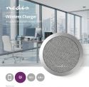 Nedis Fabric Wireless Charger | 2.0 A | 10 W | Grey, FSWC10W100GY Nedis Fabric Wireless Charger | 2.0 A | 10 W | Grey, FSWC10W100GY