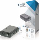 König Digital Audio Converter TosLink Female - 1x S/PDIF Dark Grey, KNACO2501 König Digital Audio Converter TosLink Female - 1x S/PDIF Dark Grey, KNACO2501