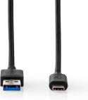 Nedis USB 3.1-kabel (Gen2) | USB-C™-hanstik - A-hanstik | 1,0 m | Sort, CCGW61650BK10