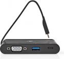 Nedis Computer Hub | USB Type-C | USB-C/USB 3.0/VGA | Power Delivery 100 W | Sort, TCARF220BK Nedis Computer Hub | USB Type-C | USB-C/USB 3.0/VGA | Power Delivery 100 W | Sort, TCARF220BK