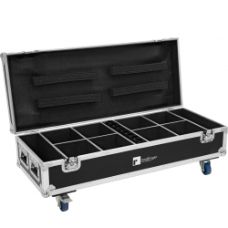 Roadinger Flightcase 8x AKKU UP-4 QuickDMX with charging function TILBUD NU