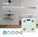 Nedis Wi-Fi Smart Personal Scales | BMI, Fat, Water, Bones, Muscle, Protein | Tempered Glass | 8 Use Nedis Wi-Fi Smart Personal Scales | BMI, Fat, Water, Bones, Muscle, Protein | Tempered Glass | 8 Use