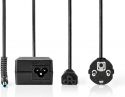 Nedis Notebook-adapter 90 W | 4,5 x 3,0 mm midterben | 19,5 V/4,62 A | Til HP | Strømledning medfølg Nedis Notebook-adapter 90 W | 4,5 x 3,0 mm midterben | 19,5 V/4,62 A | Til HP | Strømledning medfølg