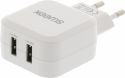 Sweex Wall Charger 2-Outputs 4.8 A 2x USB White, CH-006WH Sweex Wall Charger 2-Outputs 4.8 A 2x USB White, CH-006WH