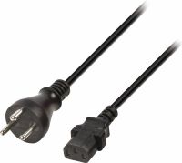 Valueline Danish Power Cable Denmark Male - IEC-320-C13 10.0 m Black, VLEP11400B100
