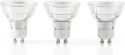 Nedis LED-Lampe, GU10 | Par 16 | 4 W | 230 lm | Pakke med 3, LEDBGU10P163P1