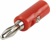 Valueline Banana Connector Male PVC Red, BC-002