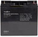 Nedis Rechargeable Lead-Acid Battery 12V | 17000 mAh | 181 x 167 x 77 mm, BALA1700012V Nedis Rechargeable Lead-Acid Battery 12V | 17000 mAh | 181 x 167 x 77 mm, BALA1700012V