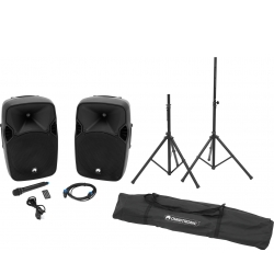 Omnitronic Set XFM-212AP + Speaker Stand MOVE MK2 TILBUD NU