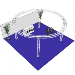 Alutruss Truss Set QUADLOCK 6082 circle 6.6x3.5m TILBUD NU