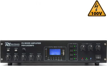 PDV120ZMP3 120W/100V 4-Zone Amplifier
