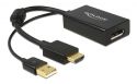 HDMI til Displayport adapter HDMI han til DP hun (4K) HDMI til Displayport adapter HDMI han til DP hun (4K)