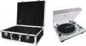 Omnitronic Set DD-2550 USB Turntable sil + Case black -S- Omnitronic Set DD-2550 USB Turntable sil + Case black -S-