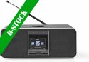Nedis Internetradio | 42 W | Internetradio med dab | FM | Bluetooth® | Sort, RDIN5000BK "B-STOCK" Nedis Internetradio | 42 W | Internetradio med dab | FM | Bluetooth® | Sort, RDIN5000BK "B-STOCK"