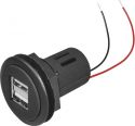 ProCar 12/24V 2 x USB udtag, 5V / 5000mA (m. ledning) ProCar 12/24V 2 x USB udtag, 5V / 5000mA (m. ledning)