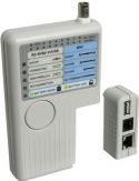 LAN netværks-kabeltester (TP, BNC, USB, RJ11,12,45) LAN netværks-kabeltester (TP, BNC, USB, RJ11,12,45)