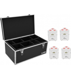 Eurolite Set 4x AKKU TL-3 TCL white + Case TDV-1 TILBUD NU