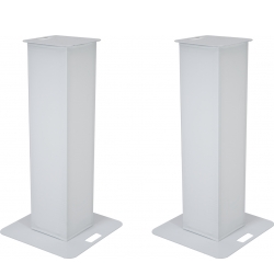 Eurolite 2x Stage Stand 150cm incl. Cover and Bag, white TILBUD NU
