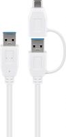 <span class="c9">GOOBAY -</span> USB 3.0 kabel 2 x A han + USB-C adapter, Hvid (3m) <span class="c9">GOOBAY -</span> USB 3.0 kabel 2 x A han + USB-C adapter, Hvid (3m)