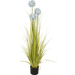 Europalms Allium grass, artificial plant, blue, 120 cm TILBUD NU