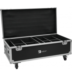 Roadinger Flightcase 8x AKKU IP PAR 7 QCL WDMX with charging function TILBUD NU