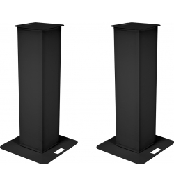 Eurolite 2x Stage Stand 150cm incl. Cover and Bag, black TILBUD NU