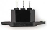 Nedis Power Plug | IEC-320-C14 male | Black, PCGP11950B