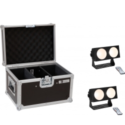 Eurolite Set 2x LED CBB-2 COB WW Bar + Case TILBUD NU