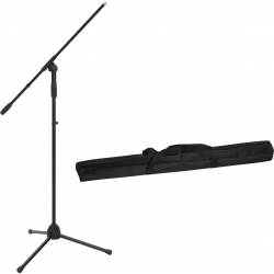 Omnitronic Set Microphone Tripod MS-2A with Boom bk + Bag TILBUD NU