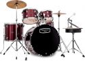 Mapex Tornado Fusion 5-pc drumset - Red, 5-pce Starter Drum Set in Mapex Tornado Fusion 5-pc drumset - Red, 5-pce Starter Drum Set in