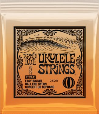 Ernie Ball EB-2329, Ukulelestrings with ball end, clear