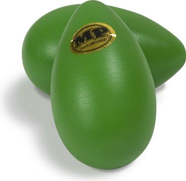 Mano Percussion MP-WESL-GN Shaker, Stor æg-shaker i træ. Grøn