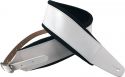 Profile FPB04 Pro Italian Leather Guitar Strap - White
