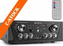 Karaoke Amplifier FM/USB/SD/Rem Black "C-STOCK" Karaoke Amplifier FM/USB/SD/Rem Black "C-STOCK"