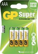GP Batteries LR03/AAA 4-Pack, LR3/AAA. 10 pakker pr. kasse