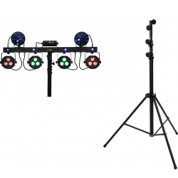 Eurolite Set LED KLS Laser Bar Next FX Light Set + STV-60-WOT EU Steel Stand bla