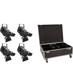 Eurolite Set 4x LED THA-150F + Case TILBUD NU